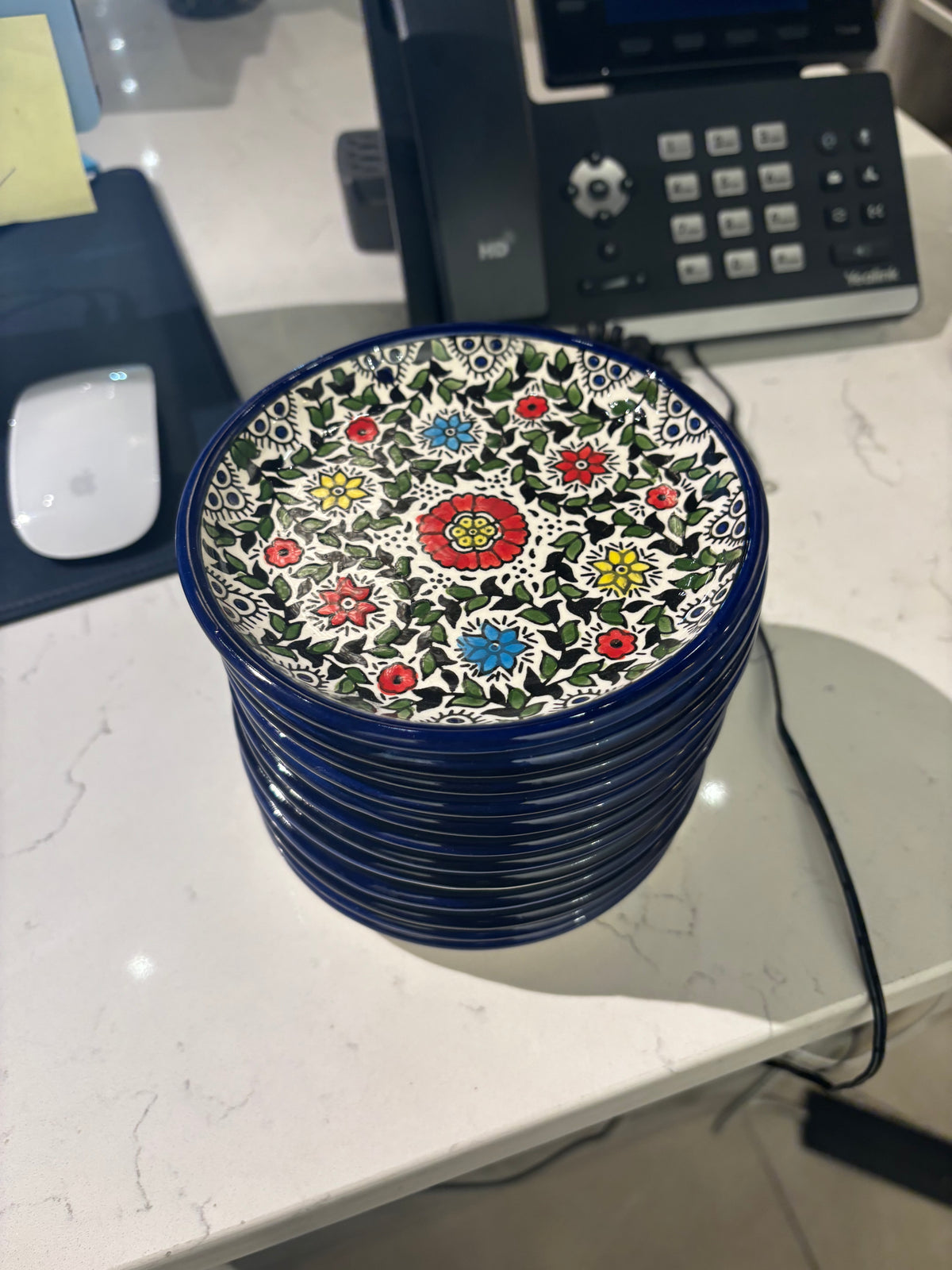 Hand-Painted Ceramic Appetizer Plate