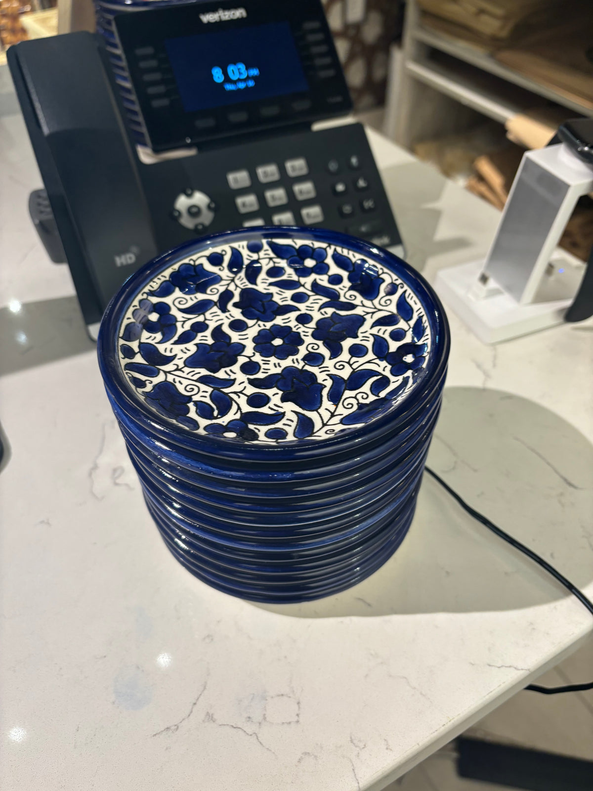 Hand-Painted Ceramic Appetizer Plate