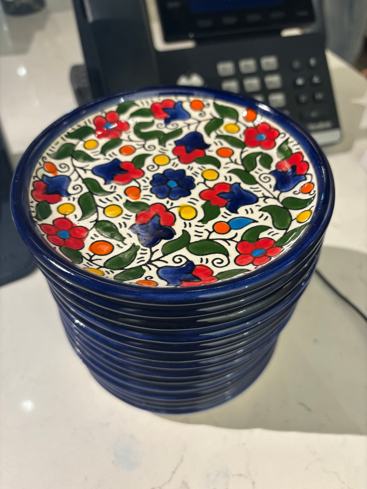 Hand-Painted Ceramic Appetizer Plate