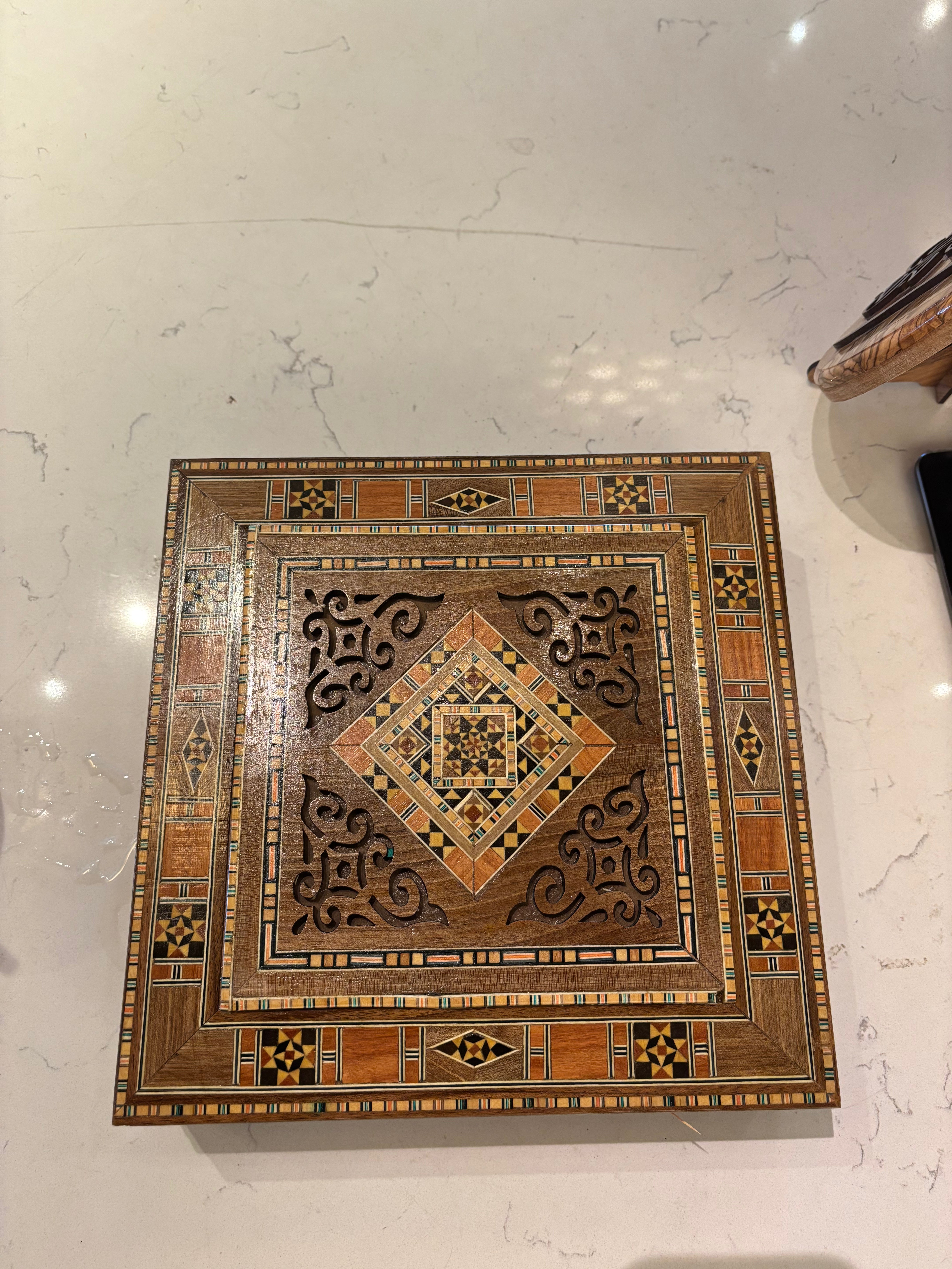 Handmade Mosaic Wooden Box