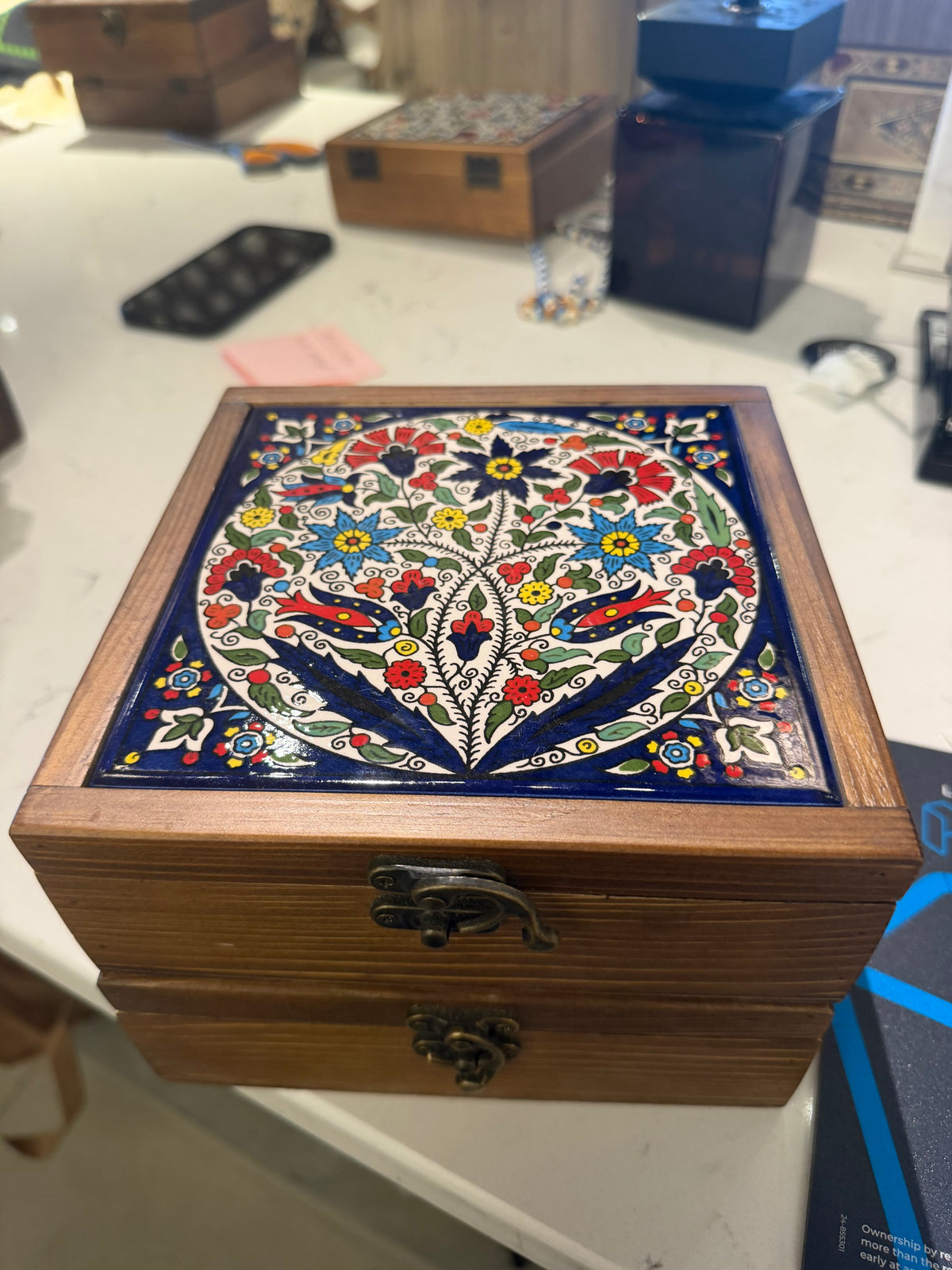 Handcrafted Wooden Decorative Jewelry Box