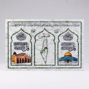 Al-Aqsa, Dome of the Rock & Palestine Plaque