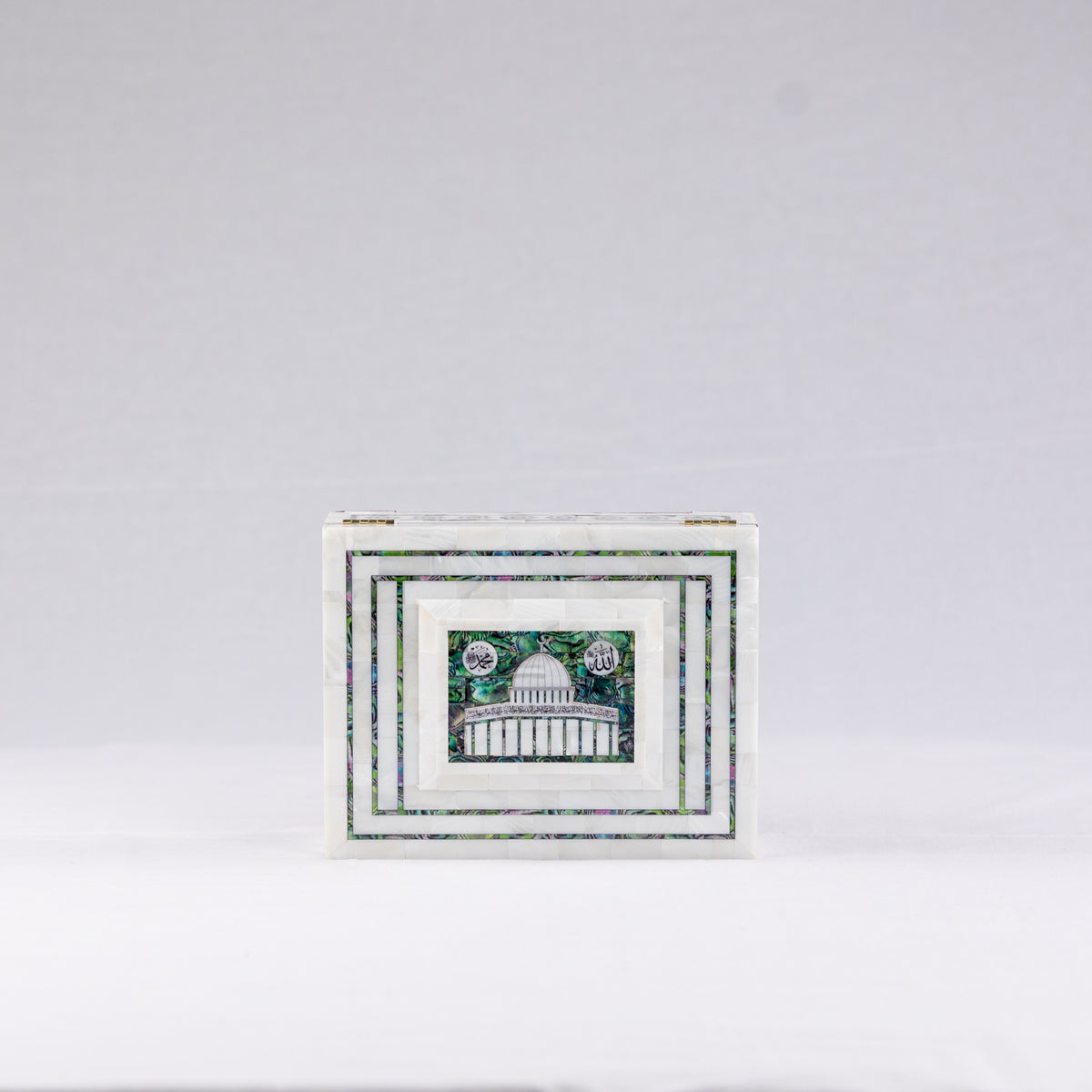 Luxury Mother-of-Pearl Quran Box with Holy Quran