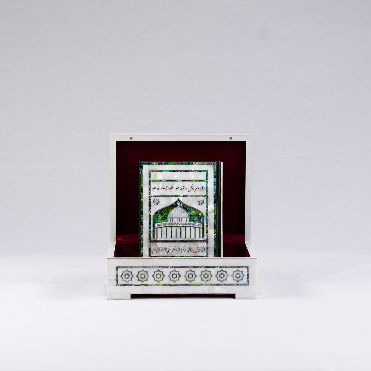 Luxury Mother-of-Pearl Quran Box with Holy Quran