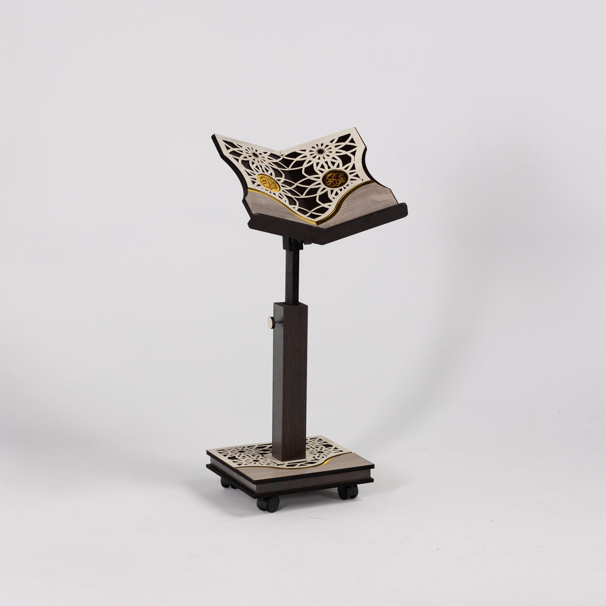 Geometric Wooden Quran Stand