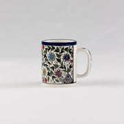 Ceramic Mug – Intricate Multicolor Floral Pattern