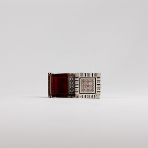 Miniature Square Sadaf Inlay Box 3 in (L) x 3 in (W) x 1.5 in (H)