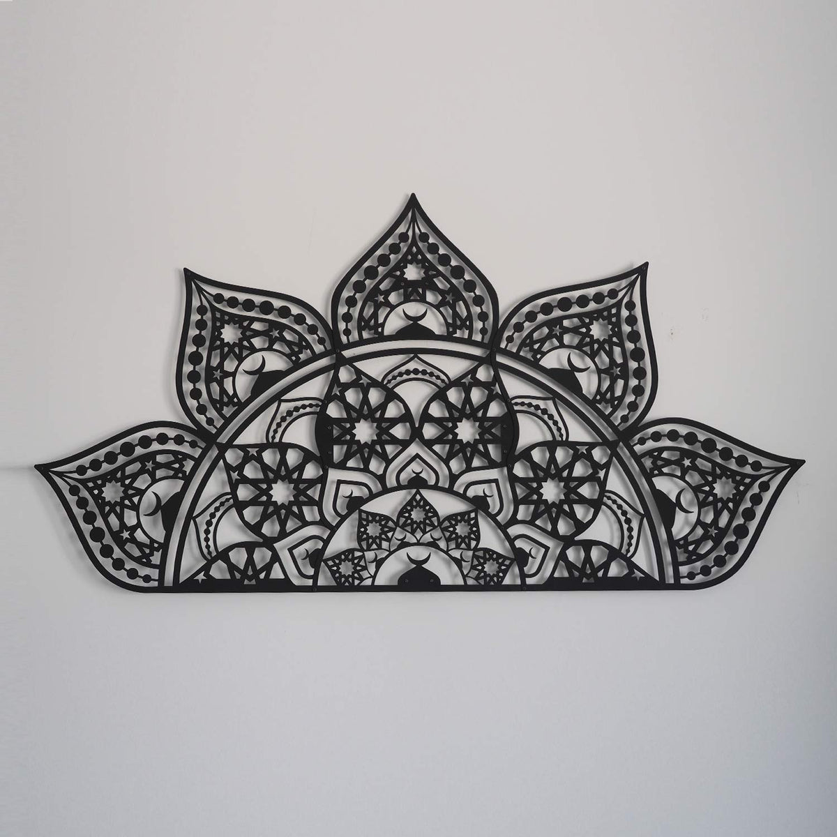 Eternal Symmetry: Islamic Mandala Metal Wall Sculpture - WAM163