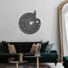 Calligraphy Spiral: The 4 Quls Metal Wall Art - WAM116