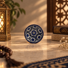 Ceramic Small Bowl - Intricate Blue Floral Pattern