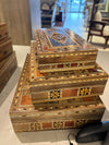 Wooden Jewelry Box 3 pice set