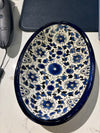 floral branch oval dish
