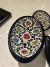 floral branch oval dish