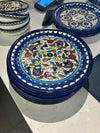 floral ceramic seriving plate