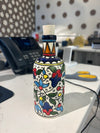 Handcrafted Blue Ceramic Oil & Vinegar Bottle with Cork Stopper (