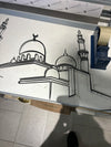 Islamic Mosque Silhouette Wall Art
