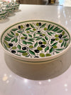 medium olive ceramic bowl