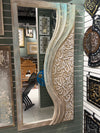 Elegant Arabic Calligraphy Wall Mirror – Handcrafted Decorative Accent