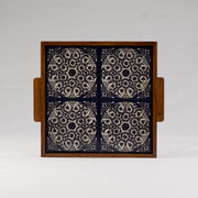 OTT-0004-KHALI 12in x 12in / BLUE PATTERN