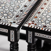 Intricate Harmony: Sadaf Nesting Table 24 in (L) x 16 in (W) x 19.5 in (H) / Style 1