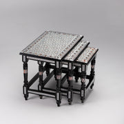 Intricate Harmony: Sadaf Nesting Table 24 in (L) x 16 in (W) x 19.5 in (H) / Style 1