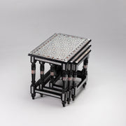 Intricate Harmony: Sadaf Nesting Table 24 in (L) x 16 in (W) x 19.5 in (H) / Style 1