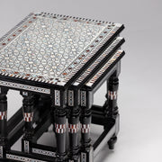 Intricate Harmony: Sadaf Nesting Table 24 in (L) x 16 in (W) x 19.5 in (H) / Style 1