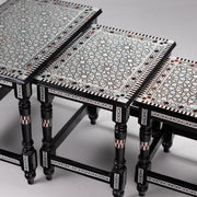 Intricate Harmony: Sadaf Nesting Table 24 in (L) x 16 in (W) x 19.5 in (H) / Style 1