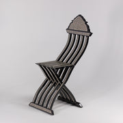 Artisan Elegance: Sadaf Inlaid Chair 23 in (L) x 17 in (W) x 40 in (H) / Style 2