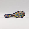 Ceramic Spoon Rest – Multicolor Floral Pattern