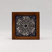 OTT-0035-KHALI 8in x 8in / BLUE PATTERN