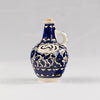 Ceramic Olive Oil - Blue Floral Pattern