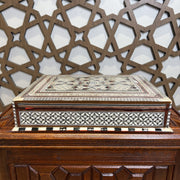 Elegant Large Sadaf Inlaid Quran Box 14 in (L) x 11 in (W) x 3 in (H)