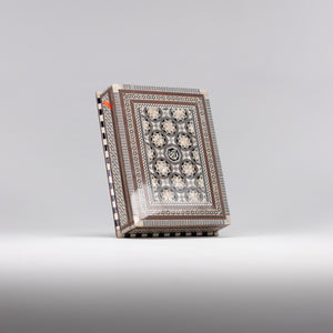 Elegant Large Sadaf Inlaid Quran Box 14 in (L) x 11 in (W) x 3 in (H)