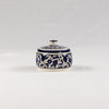 Ceramic Jar with Lid – Blue Floral Pattern