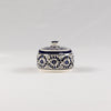 Ceramic Jar with Lid – Intricate Blue Floral Pattern