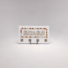 Enchanting Islamic Calligraphy: Elegant Four-Hook Wooden Key Holder 9 in (L) x 16 in (W) / White - Gold / Style 1