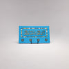 Enchanting Islamic Calligraphy: Elegant Four-Hook Wooden Key Holder 9 in (L) x 16 in (W) / Blue - Gold / Style 1