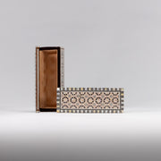 Elongated Elegance Sadaf Inlay Box 4 in (L) x 10.5 in (W) x 2.5 in (H)