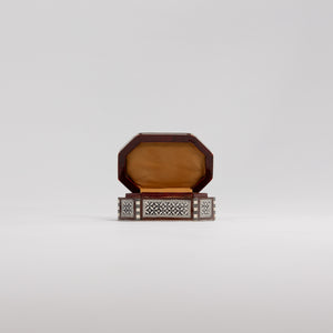 Octagonal Sadaf Inlay Keepsake Box 4 in (L) x 5.5 in (W) x 2 in (H)