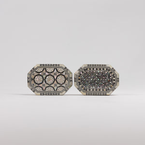 Octagonal Sadaf Inlay Keepsake Box 4 in (L) x 5.5 in (W) x 2 in (H)