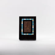 Decorative Tile Quran Box Set with Coordinated Holy Quran 11.5 in (L) x 8.5 in (W) x 3 in (H) / Light blue