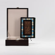 Decorative Tile Quran Box Set with Coordinated Holy Quran 11.5 in (L) x 8.5 in (W) x 3 in (H) / Dark blue