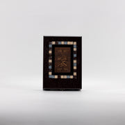 Decorative Tile Quran Box Set with Coordinated Holy Quran 11.5 in (L) x 8.5 in (W) x 3 in (H) / Brown