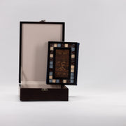 Decorative Tile Quran Box Set with Coordinated Holy Quran 11.5 in (L) x 8.5 in (W) x 3 in (H) / Brown