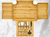 Natural Bamboo Charcuterie Board 16-Piece Set