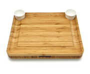 Natural Bamboo Charcuterie Board 16-Piece Set