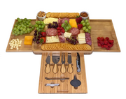 Natural Bamboo Charcuterie Board 16-Piece Set