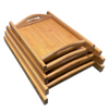 Natural Bamboo Serving Tray with Handles