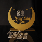 Ramadan Moon: Metallic Date Tracker Decor - WAMH125